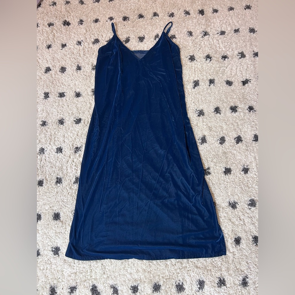 Old Navy Blue Velvet Dress Size XXL